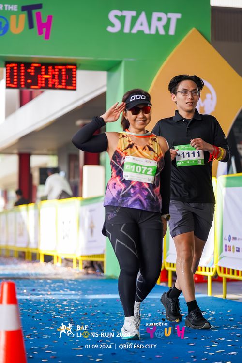 Race photo from BAF LIONS RUN 2024