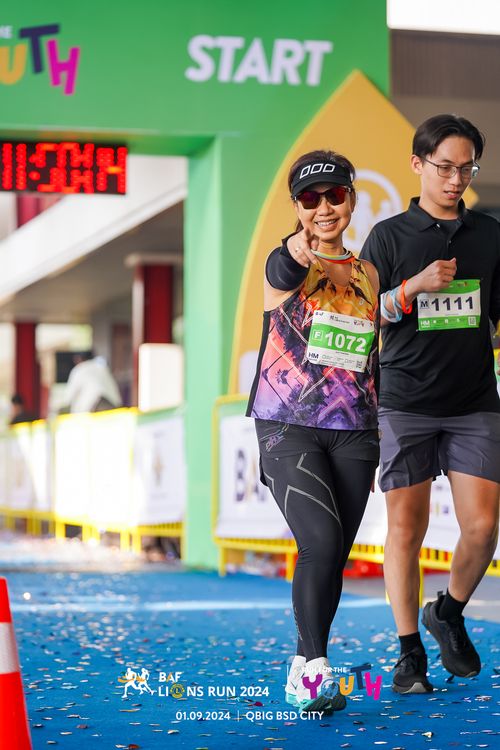 Race photo from BAF LIONS RUN 2024