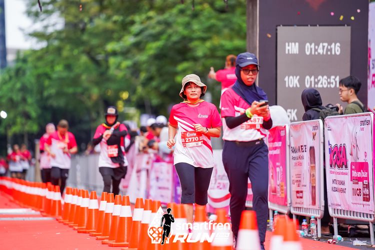 Race photo from Smartfren Run 2024