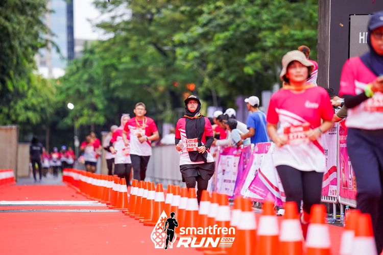 Race photo from Smartfren Run 2024