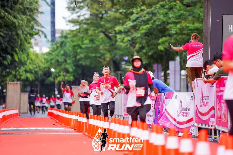 Race photo from Smartfren Run 2024