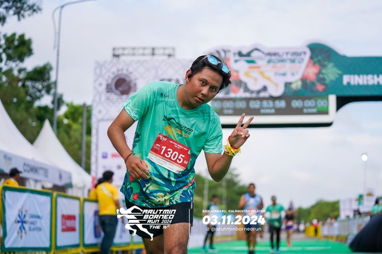 Race photo from Arutmin Borneo Run 2024