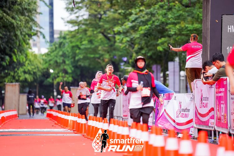 Race photo from Smartfren Run 2024