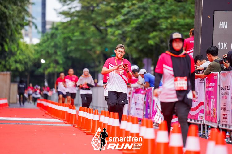 Race photo from Smartfren Run 2024