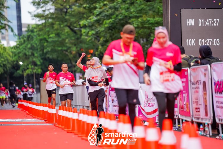 Race photo from Smartfren Run 2024