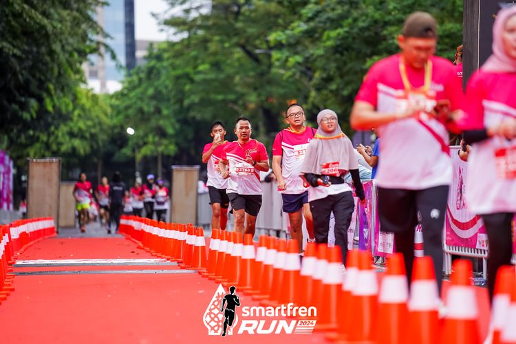 Race photo from Smartfren Run 2024
