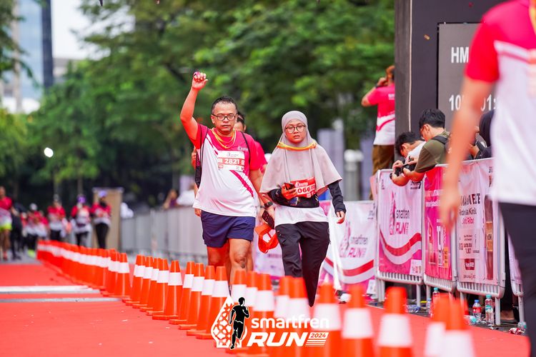 Race photo from Smartfren Run 2024