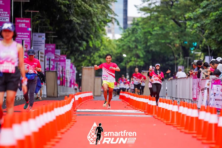 Race photo from Smartfren Run 2024