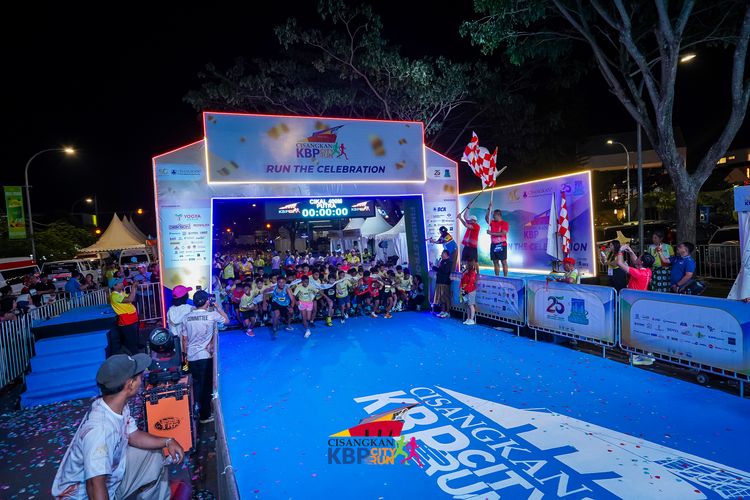 Race photo from CISANGKAN KBP CITY RUN 2025