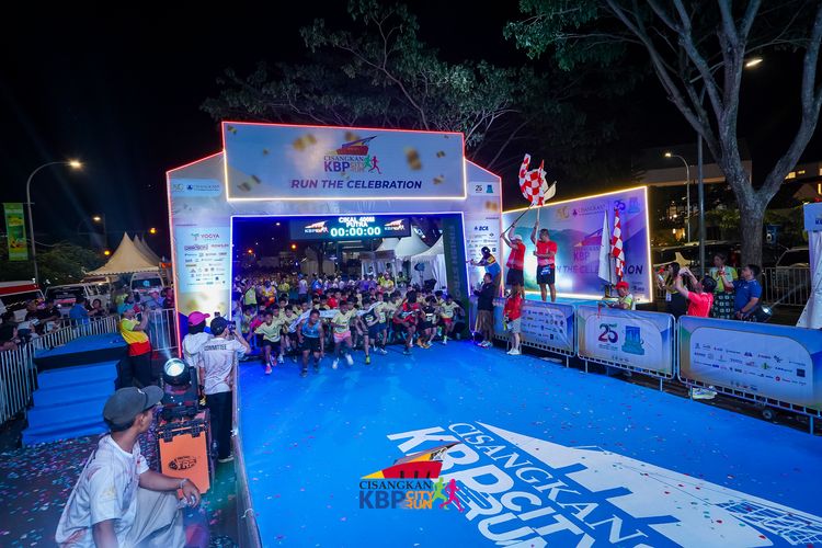 Race photo from CISANGKAN KBP CITY RUN 2025
