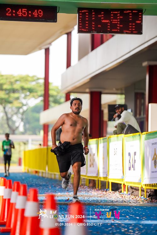 Race photo from BAF LIONS RUN 2024
