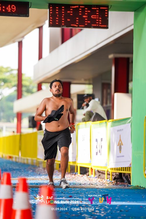 Race photo from BAF LIONS RUN 2024