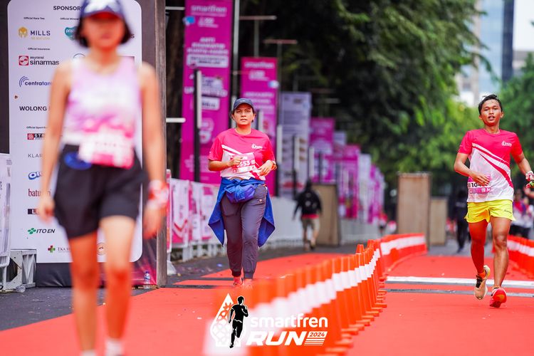 Race photo from Smartfren Run 2024