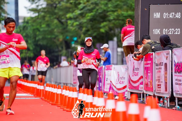 Race photo from Smartfren Run 2024