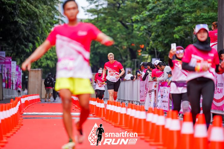 Race photo from Smartfren Run 2024