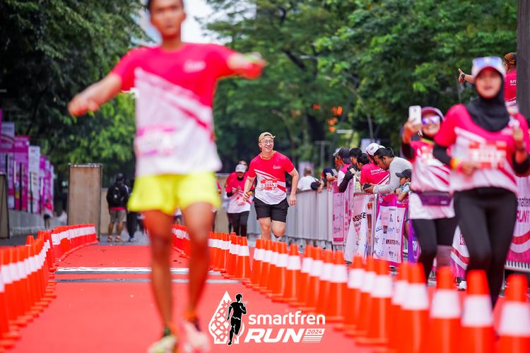 Race photo from Smartfren Run 2024