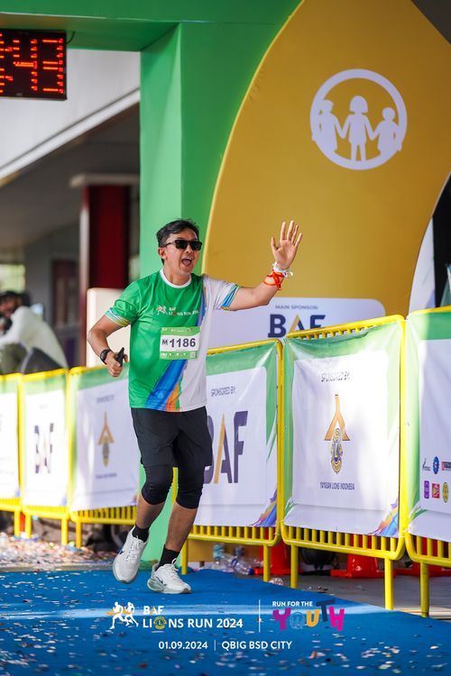 Race photo from BAF LIONS RUN 2024