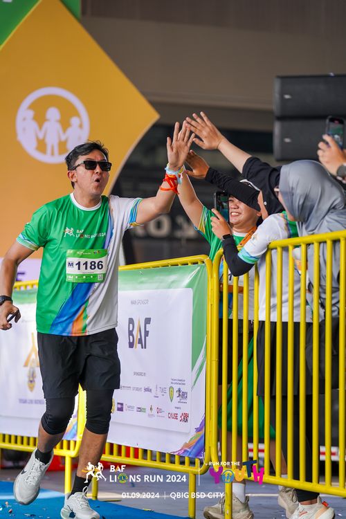 Race photo from BAF LIONS RUN 2024