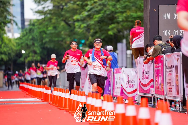 Race photo from Smartfren Run 2024
