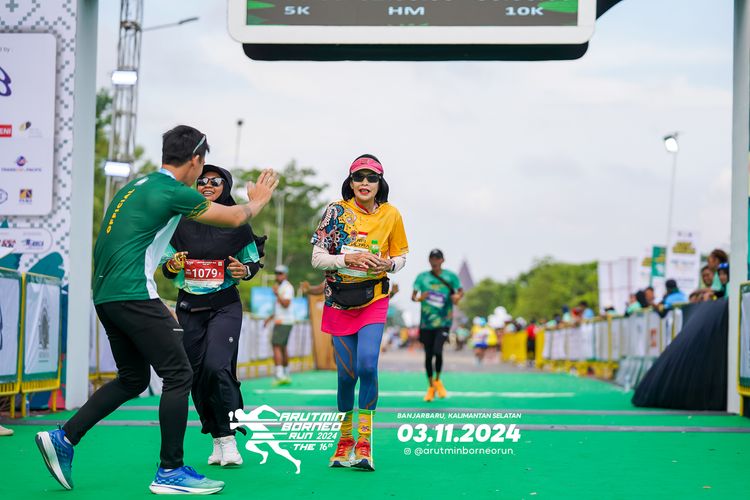 Race photo from Arutmin Borneo Run 2024