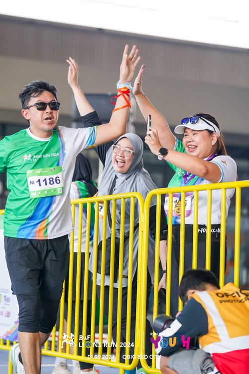 Race photo from BAF LIONS RUN 2024