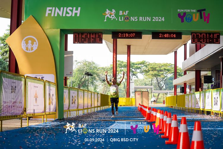 Race photo from BAF LIONS RUN 2024