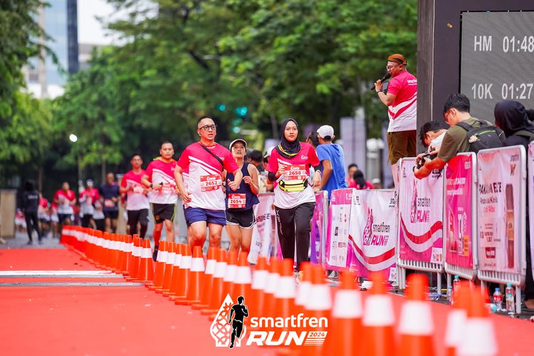 Race photo from Smartfren Run 2024