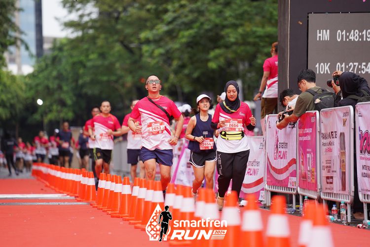 Race photo from Smartfren Run 2024
