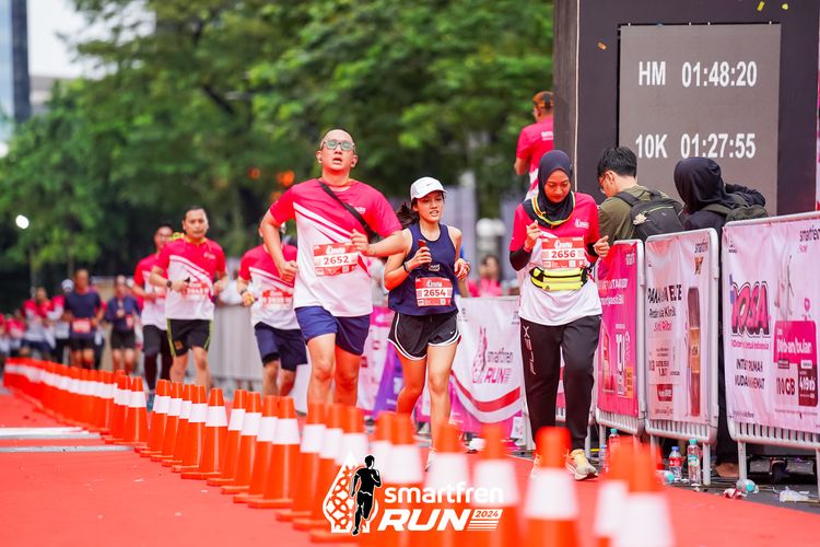 Race photo from Smartfren Run 2024