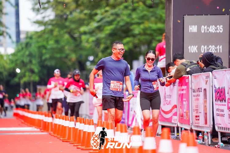 Race photo from Smartfren Run 2024