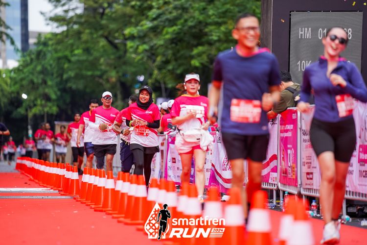 Race photo from Smartfren Run 2024