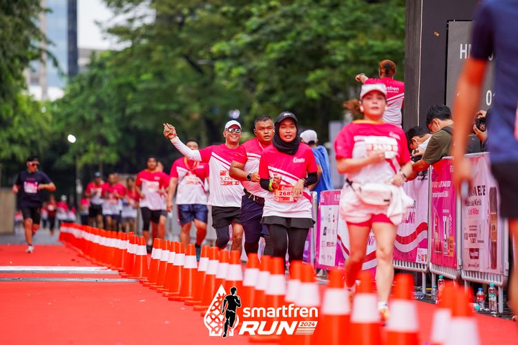Race photo from Smartfren Run 2024