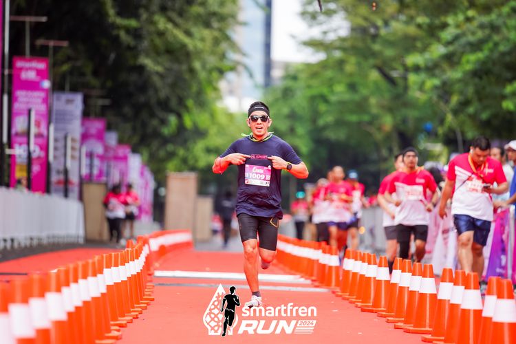Race photo from Smartfren Run 2024