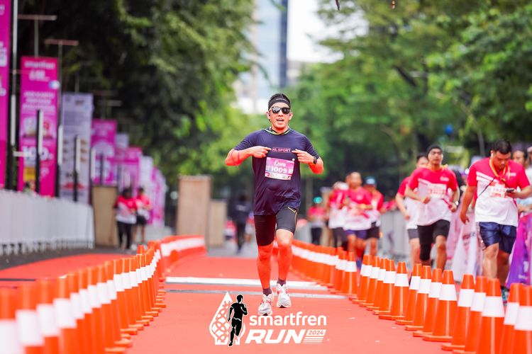 Race photo from Smartfren Run 2024