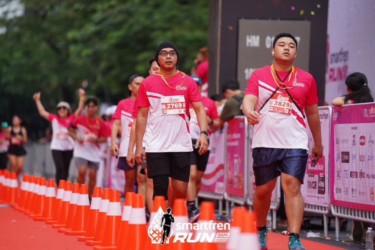 Race photo from Smartfren Run 2024