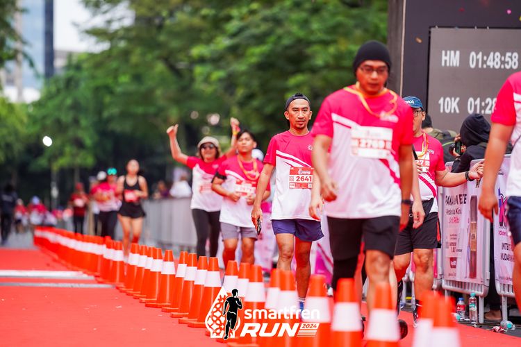 Race photo from Smartfren Run 2024