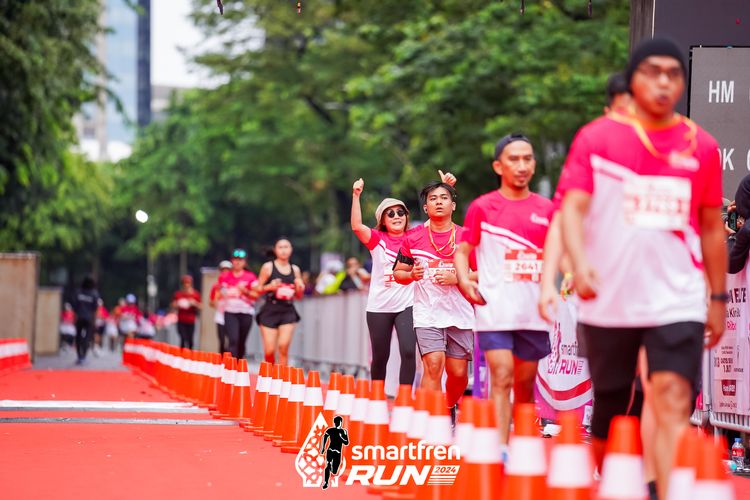 Race photo from Smartfren Run 2024