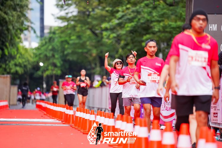 Race photo from Smartfren Run 2024