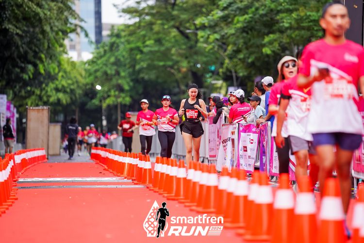 Race photo from Smartfren Run 2024