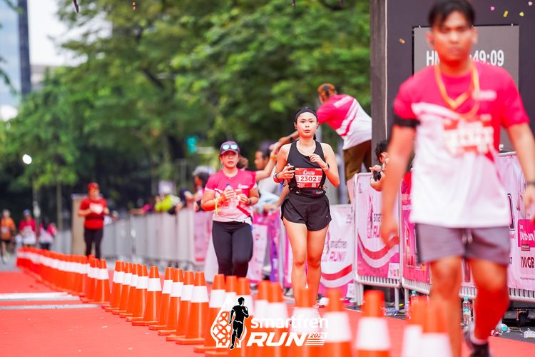 Race photo from Smartfren Run 2024