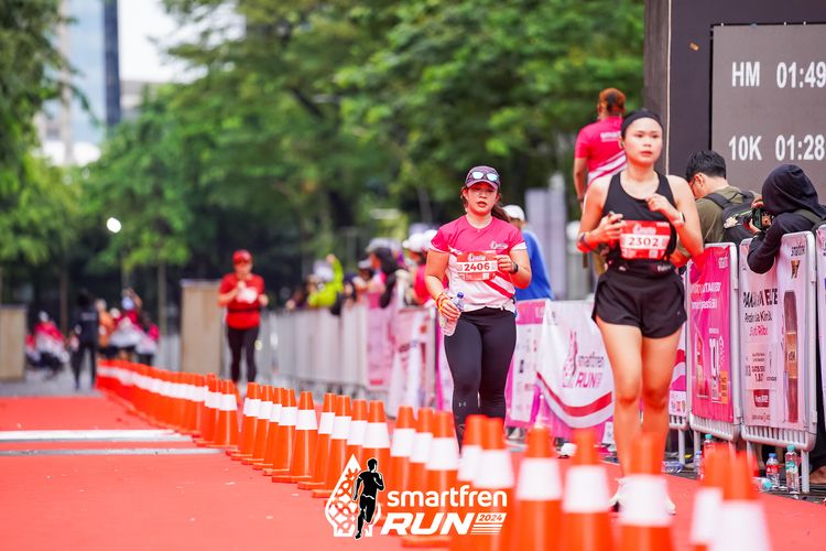 Race photo from Smartfren Run 2024