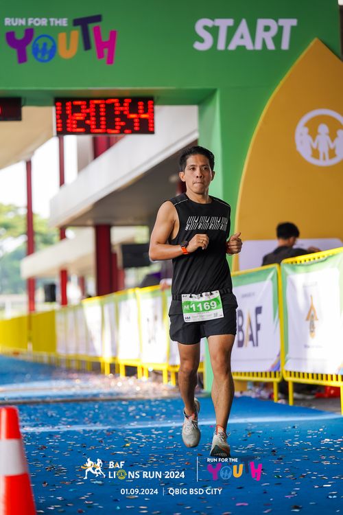 Race photo from BAF LIONS RUN 2024