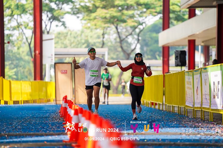 Race photo from BAF LIONS RUN 2024