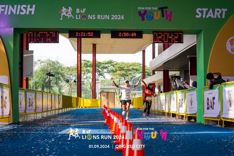 Race photo from BAF LIONS RUN 2024