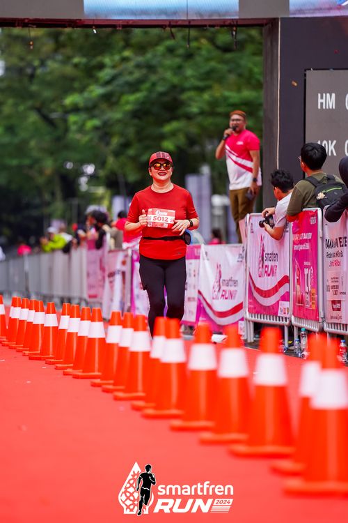 Race photo from Smartfren Run 2024