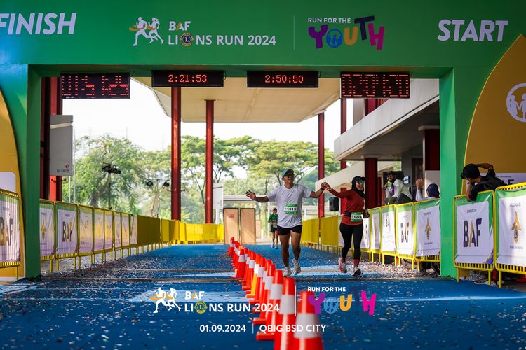 Race photo from BAF LIONS RUN 2024
