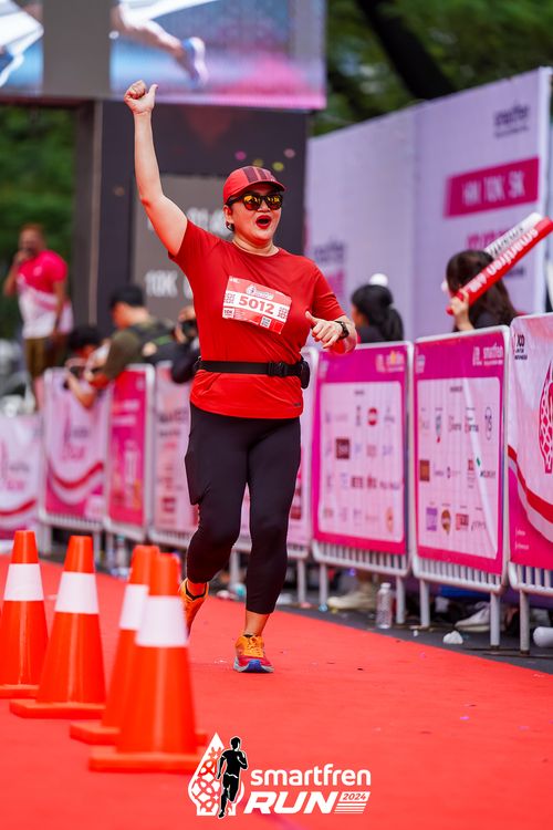 Race photo from Smartfren Run 2024