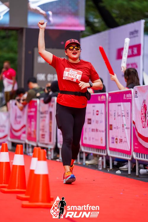 Race photo from Smartfren Run 2024