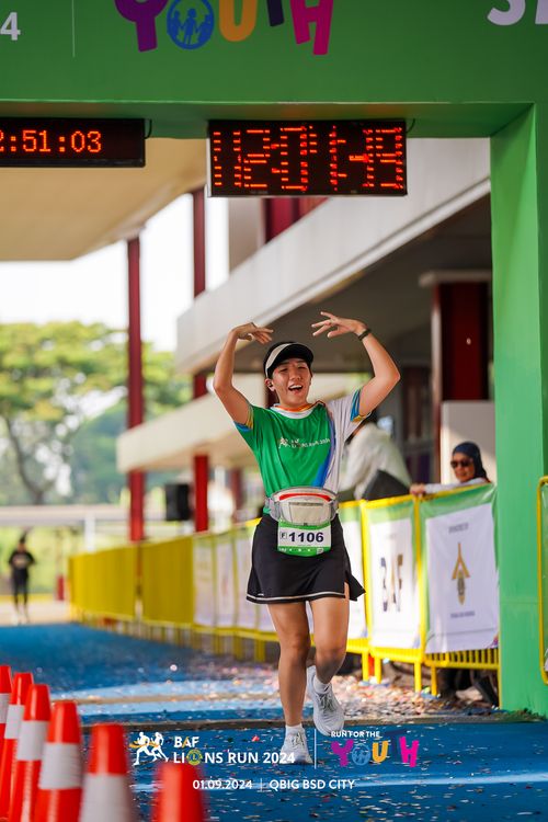 Race photo from BAF LIONS RUN 2024