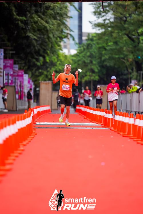 Race photo from Smartfren Run 2024